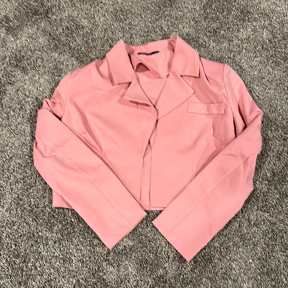 pink blazer